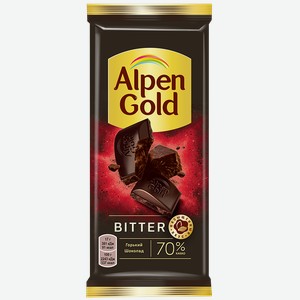 Шоколад ALPEN GOLD, Горький, 70%, 85г