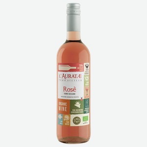 Вино L’AURATAE Неро д Авола розовое сухое (Италия), 0,75л