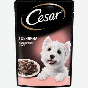 Cesar влажный корм для собак с говядиной в сливочном соусе (85 г)