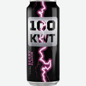 Напиток энергетический 100 KWT Energy Berry газированный 0.45л в магазине Пятёрочка