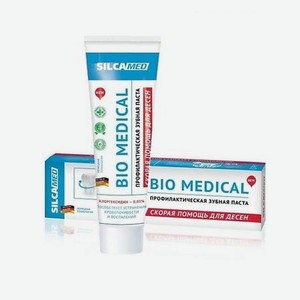 SILCAMED Лечебная зубная паста против кровоточивости десен и воспаления BIO MEDICAL