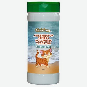 UNICLEAN Ликвидатор запаха кошачьих туалетов морской бриз