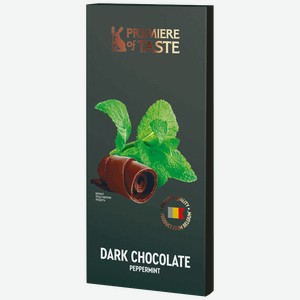 Шоколад темный PREMIERE OF TASTE® с мятой, 80г