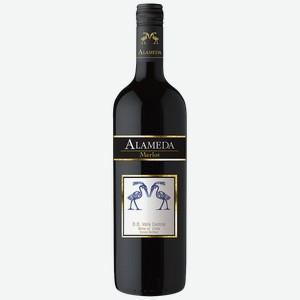 Вино АЛАМЕДА, Мерло, красное полусухое (Чили), 0,75л