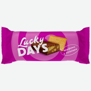 Конфета LUCKY DAYS® молочная карамель-печенье, 100г