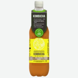 Напиток натурального брожения KOMBUCHA Immuno мед-имбирь-лимон, 555мл