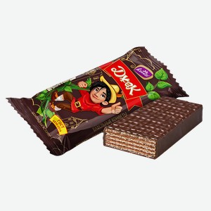 Конфеты ДЖЕК шоколадно-вафельные со вкусом какао, 100г