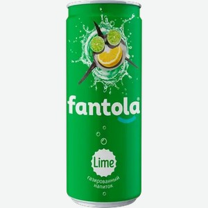 Лимонад  Фантола Лайм  газированный, 0.33 л