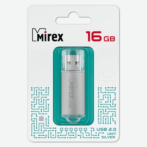 Флешка Unit USB 2.0 13600-FMUUSI16 16Gb Серебристая Mirex