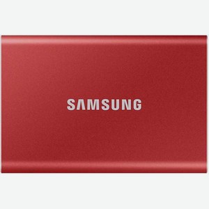 Твердотельный накопитель(SSD) Внешний твердотельный накопитель(SSD) Portable SSD T7 500Gb MU-PC500R WW Красный Samsung