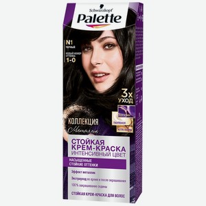 Крем-краска для волос PALETTE Чёрный N1, Россия, 110 мл