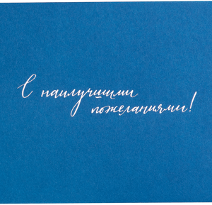 Конверт синий Подарочный с наилучшими пожеланиями Сорокин м/у, 1 шт