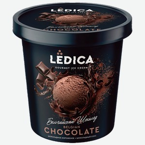 Мороженое пломбир Лёдика Бельгийский шоколад Саратов-холод Плюс п/у, 300 мл