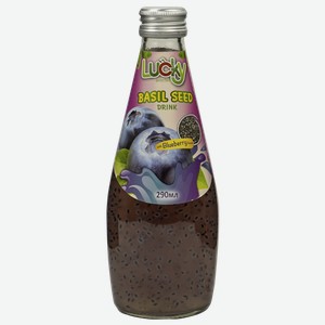 Напиток негаз Лаки Голубика с семенами базил Лаки СимТрейд с/б, 0,29 л