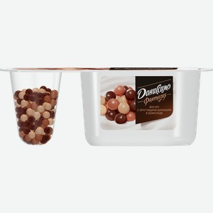 Йогурт 6,9% с хруст шар Даниссимо шоколадный вкус Данон п/б, 105 г