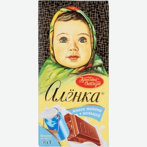 Шоколад молочный Аленка много молока ОК Красный Октябрь м/у, 90 г