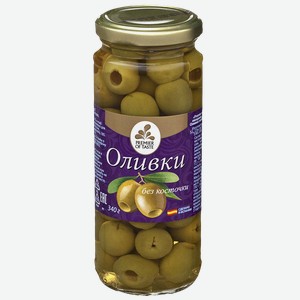 Оливки зеленые PREMIER OF TASTE®, Без косточки, 340г