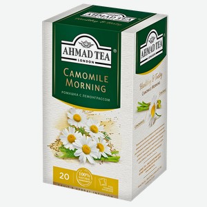 Чай травяной AHMAD TEA с ромашкой и лимоном сорго, 20пакетиков
