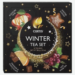 Чай черный Curtis Winter Tea Set ассорти, 24 пак. х 1.6 г