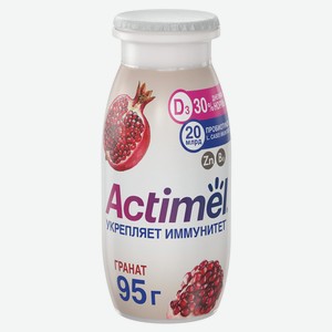 Продукт кисломолочный Actimel с гранатом и цинком 1.5% 95 г