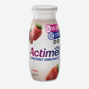 Продукт кисломолочный Actimel с клубникой 1.5%, 95 г