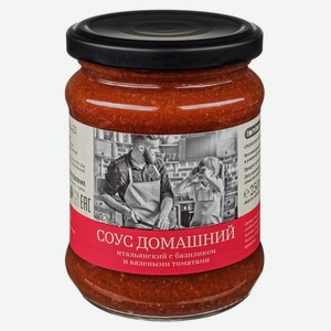 Соус домашний TomTom итальянский с вялеными томатами и базиликом 250г