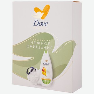 Набор подарочный женский Dove (Крем-гель д/душа 250мл +мочалка)