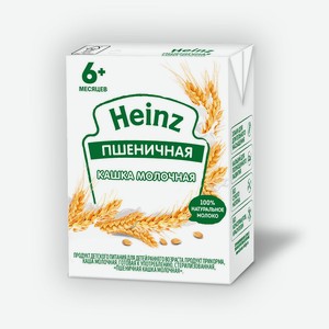 Каша Heinz молочная пшеничная с 6 мес 200мл т/п