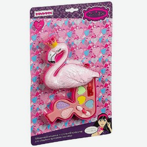Набор подарочный детский Bondibon Фламинго (тени д/век+блеск д/губ)