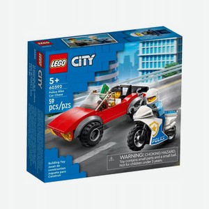 Конструктор LEGO CITY Арт.60392  Полицейская погоня на байке 
