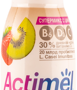 Йогурт 1,5% питьевой Актимель Киви Клубника Данон п/б, 95 мл