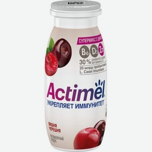 Напиток кисломолочный Actimel с вишней и черникой 1,5%, 95 г