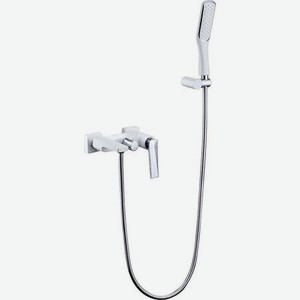Смеситель для ванны с гарнитуром Boheme Venturo белый с серебряным 21х20,05х13,7 см