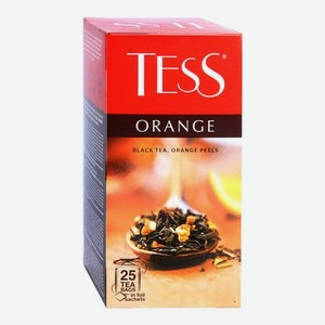 Чай черный Tess Orange с цедрой апельсина 25 пакетиков