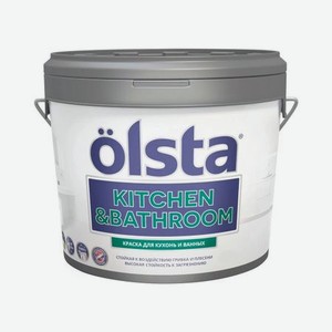 Краска Olsta Kitchen&Bathroom База С 9 л