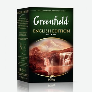 Чай черный Greenfield English Edition листовой, 100 г, картонная коробка