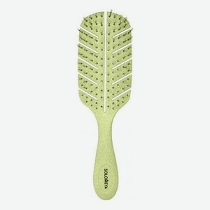 Массажная расческа для волос Scalp Massage Bio Hair Brush Green