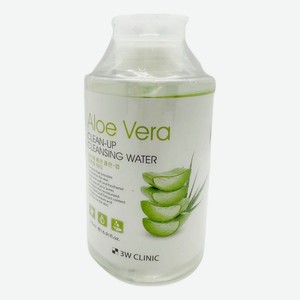 Очищающая вода для лица с экстрактом алоэ вера Aloe Vera Clean-Up Cleansing Water 500мл