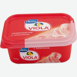 Сыр плавленый Viola с беконом 50%, 400 г, пластиковая ванночка