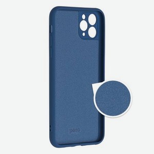 Чехол клип-кейс PERO LIQUID SILICONE для Samsung A03S синий