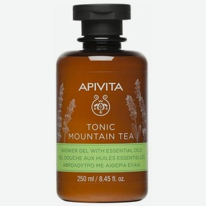Гель для душа APIVITA Горный чай с эфирными маслами, флакон, 250 мл