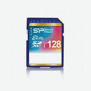 Карта памяти SD 128GB Silicon Power Elite SDXC Class 10 UHS-I (SP128GBSDXAU1V10)