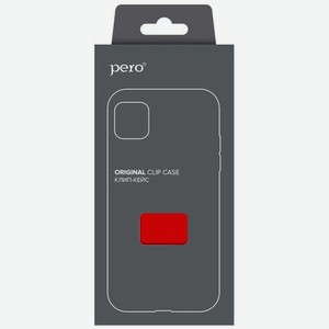 Чехол клип-кейс PERO софт-тач для Xiaomi POCO F3 красный
