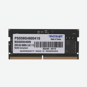 Оперативная память Patriot SODIMM 8GB DDR5-4800 (PSD58G480041S)
