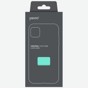 Чехол клип-кейс PERO софт-тач для Xiaomi POCO F3 бирюзовый