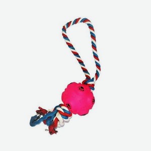 Игрушка для собак Uniglodis Шар на веревке розовый