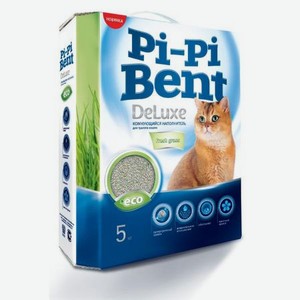 Наполнитель для кошек Pi-Pi-Bent DeLuxe Classic комкующийся без отдушки 5кг