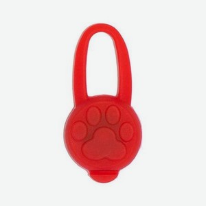 Брелок-маячок Keyprods для кошек и собак Лапка красный