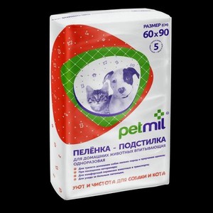 Пеленки для животных PETMIL 60*90 5 шт