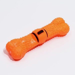 Игрушка для собак Пижон пищащая Мегакость 22.5 см оранжевая